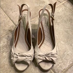 ZARA WOMAN neutral colored heels